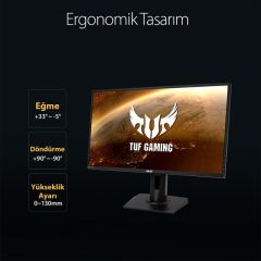 ASUS TUF GAMING VG27AQ HDR GAMING 27.0 2K IPS FREESYNC VE G-SYNC UYUMLU 2560x1440 1MS(MPRT) 165HZ DP HDMI MM VESA 3YIL ELMB SYNC.PIVO
