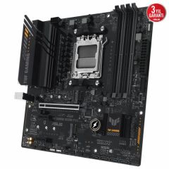 ASUS TUF GAMING A620M-PLUS AMD A620 AM5 DDR5 6400 2xDP HDMI Çift M2 USB3.2 AURA RGB 2.5Gbit LAN mATX ASUS TUF PROTECTION