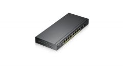 ZYXEL GS1900-10HP 8 PORT 8x100/100/1000 + 2xSFP WEB YONETİLEBİLİR POE SWITCH (77 WATT)