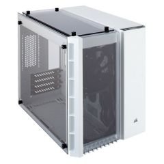 CORSAIR CC-9011136-WW CRYSTAL SERISI 280X TEMPERLI CAM MICRO ATX KUP BILGISAYAR KASASI BEYAZ