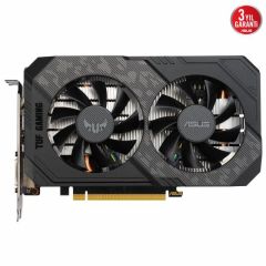 ASUS GEFORCE TUF-GTX1650-4GD6-P-V2-GAMING 4GB GDDR6 128bit 1620Mhz 1xDVI 1xHDMI 1xDP EKRAN KARTI