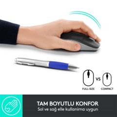 LOGITECH M191 BÜYÜK BOY USB ALICILI 1.000 DPI KABLOSUZ MOUSE-GRİ 910-005922