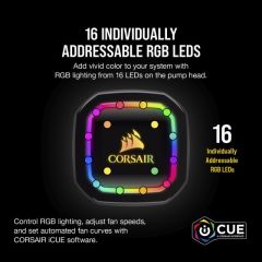 CORSAIR CW-9060044-WW ICUE H115I RGB PRO XT 280 MM SIVI ISLEMCI SOGUTUCU (INTEL 1200 1150 1151 1155 1156 1366 2011 2066 / AMD AM4 AM