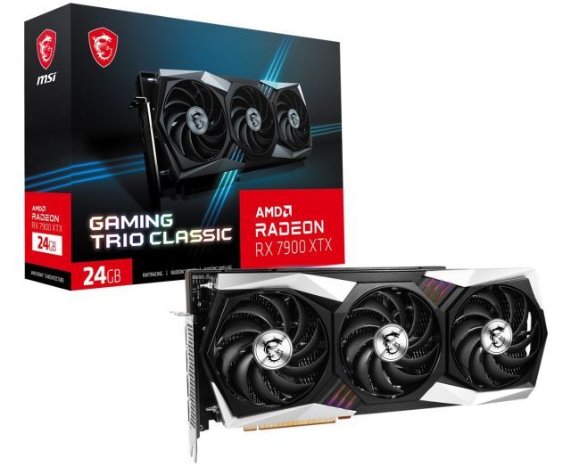 MSI VGA RADEON RX 7900 XTX GAMING TRIO CLASSIC 24G RX7900XTX 24GB GDDR6X 384B PCIE 4.0 X16 (3XDP 1XHDMI)