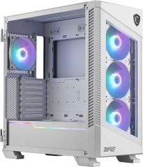 MSI MPG VELOX 100R WHITE Temperli Cam 1 x A-RGB Fan 4 x 120mm Fan ATX Gaming Bilgisayar Kasası