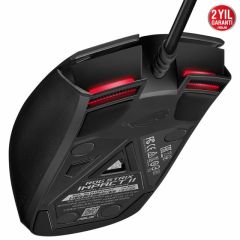 ASUS ROG STRIX IMPACT II ÇİFT EL OYUNCU MOUSE 6200 DPI SENSÖR AURA SYNC RGB