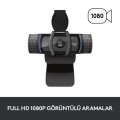 LOGİTECH C920S HD PRO WEBCAM-SİYAH 960-001252