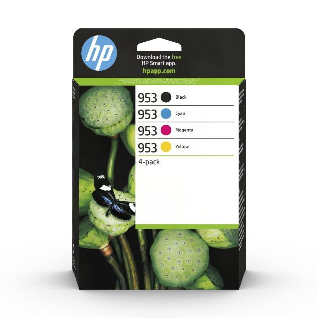 HP 6ZC69AE (953) SIYAH/MACENTA/CYAN/SARI 4LU PAKET MUREKKEP KARTUSU