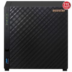 ASUSTOR AS1104T REALTEK RTD1296 4 YUVALI (4X22TB DESTEĞİ) 1GB DDR4 2.5GBE X1 USB 3.2 X2