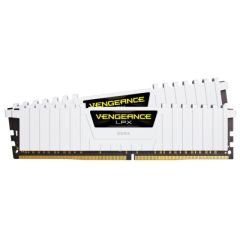 CORSAIR CMK32GX4M2B3000C15W 32GB (2X16GB) 3000MHz CL16 VENGEANCE LPX SOGUTUCULU DIMM BELLEK WHITE