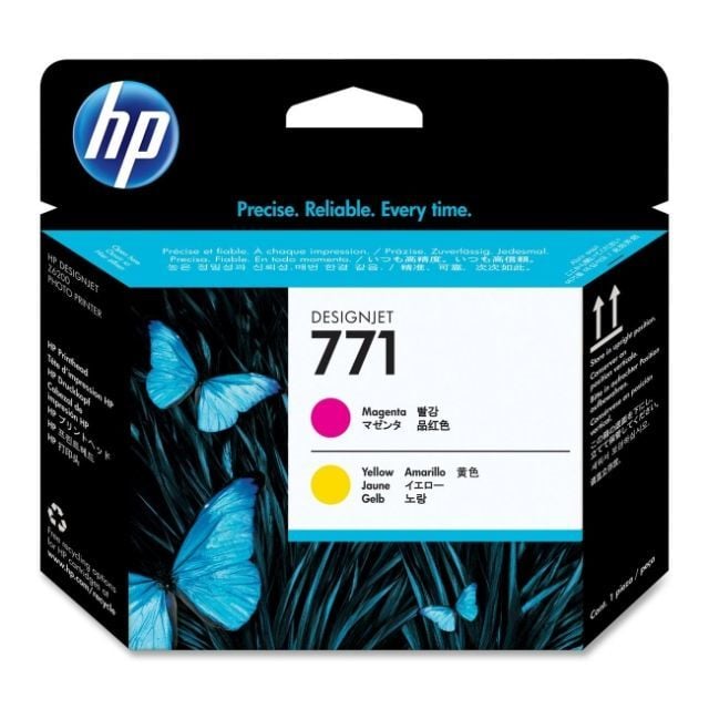 HP CE018A (771) MACENTA VE SARI BASKI KAFASI