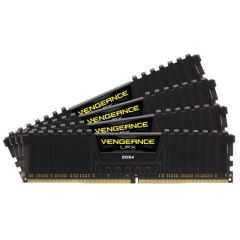 CORSAIR CMK128GX4M4X4000C18 128GB (4X32GB) DDR4 4000MHz CL18 VENGEANCE LPX SOGUTUCULU DIMM BELLEK BLACK