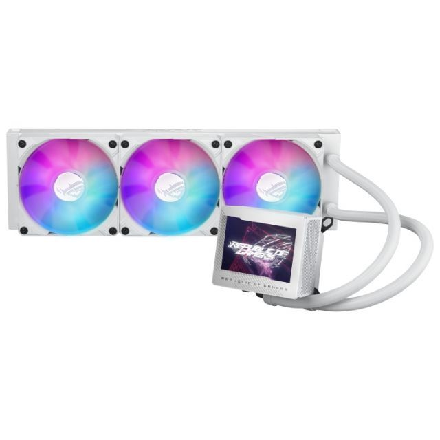 ASUS ROG RYUJIN III 360 ARGB OLED 3.5INC LCD AURA SYNC RGB 3X NOCTUA IPPC 2000 PWM 120MM*3 ADRESLENEBİLİR RGB FAN SIVI CPU SOĞUTUCU