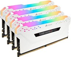 CORSAIR CMW64GX4M4C3200C16W 64GB (4X16GB) DDR4 3200MHz CL16 VENGEANCE RGB PRO SOGUTUCULU DIMM BELLEK BEYAZ