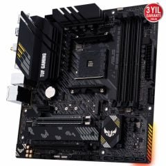 ASUS TUF GAMING B550M-PLUS WIFI II AMD B550 AM4 DDR4 4866 DP HDMI Çift M2 USB3.2 AX WiFi + BT ARGB 2.5Gbit LAN mATX PCIe 4.0 ECC RAM Desteği, AI Ses Engelleyici Mik. Desteği