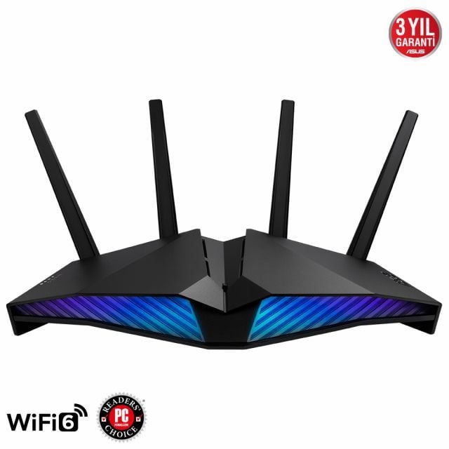 ASUS RT-AX82U V2 WIFI6 DUAL BAND-GAMING-Ai MESH-AiPROTECTION-TORRENT-BULUT-DLNA-4G-VPN-ROUTER-ACCESS POINT