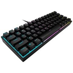 CORSAIR K65 CH-9194010-NA RGB MINI 60 Mechanical Gaming Keyboard Backlit RGB LED CHERRY MX Red Black Black PBT Keycaps)