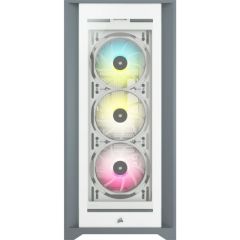 CORSAIR CC-9011213-WW ICUE 5000X TAMPERLI CAM YAN PANEL MID TOWER BILGISAYAR KASASI BEYAZ