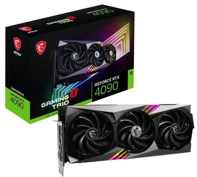 MSI VGA GEFORCE RTX 4090 GAMING X TRIO 24G RTX4090 24GB GDDR6X 384B DX12 PCIE 4.0 X16 (3XDP 1XHDMI)