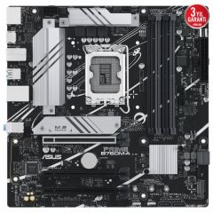 ASUS PRIME B760M-A-CSM INTEL B760 LGA1700 DDR5 7200 HDMI VGA 2x M2 USB3.2 AURA RGB 2.5Gbit LAN mATX ASUS 5X PROTECTION III Ücretsiz Uzaktan Yönetim Yazılımı