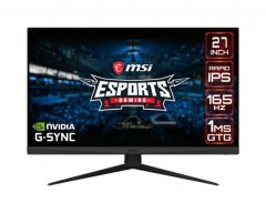 27 MSI OPTIX G273QF FLAT RAPID IPS 2560X1440 (WQHD) 16:9 165HZ 1MS G-SYNC COMPATIBLE GAMING MONITOR