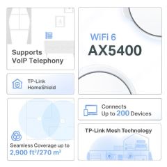 TP-LINK DECO X73-DSL 5400 MBPS EV WI-FI 6 SISTEMI (1-PACK)