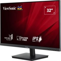 VIEWSONIC VA3209-2K-MHD MONITOR 31.5 4MS 75HZ IPS 2560X1440 2K 250 HDMI DP 16:9 50M:1 1.07B HOPARLOR 3 KENAR CERCEVESIZ ADAPTIVE SYNC FLICKER FREE MAVI ISIK FILTRESI TILT VESA