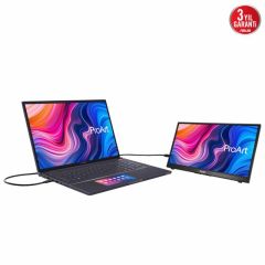 ASUS PROART PA148CTV 14 TASINABILIR PROFESYONEL MONİTÖR IPS 1920x1080 5MS USB Type-C Micro-HDMI MM 3YIL 10 PARMAK DOKUNMATIK PANEL 100% SRGB EYECARE