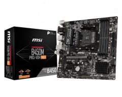 MSI B450M PRO-VDH MAX AM4 DDR4 3866(OC) 4xDIMM DVI HDMI VGA GLAN M.2 USB3.2 mATX