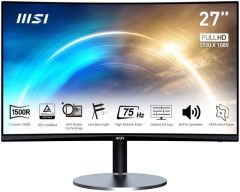 27 MSI PRO MP272C CURVED 1500R 1920X1080 (FHD) VA 75HZ 1MS(MPRT) 16:9 HDMI VGA PRO MONITOR
