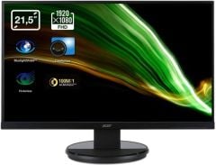 21.5 ACER K222HQLBID LED FHD 5MS 60HZ 200 Nits (VGA HDMI DVI) VESA SIYAH MONITOR