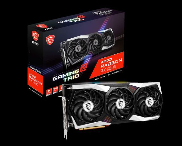 MSI VGA RADEON RX 6800 GAMING Z TRIO 16G V1 RX6800 16GB GDDR6 256B PCIE 4.0 X16 (3XDP 1XHDMI)