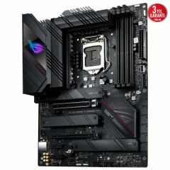 ASUS ROG STRIX B560-E GAMING WIFI INTEL B560 LGA1200 DDR4 5333 DP HDMI 3X M2 USB3.2 AX WİFİ BT AURA RGB 2.5GB INTEL ATX 128GB KADAR RAM DESTEĞİ İKİ YÖNLÜ AI SES ENGELLEYİCİ MİC.
