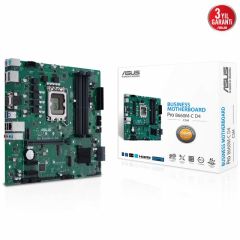 ASUS PRO B660M-C D4-CSM INTEL B660 LGA1700 DDR4 4600 2XDP HDMI VGA ÇİFT M2 USB3.2 TPM MATX ÜCRETSİZ UZAKTAN YÖNETİM YAZILIMI ASUS 5X PROTECTION III