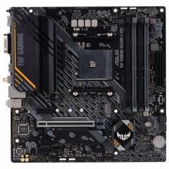 ASUS TUF GAMING B550M-E WIFI AMD B550 AM4 DDR4 4800 DP HDMI VGA ÇİFT M2 USB3.2 AX WİFİ + BT AURA RGB MATX 128GB KADAR RAM DESTEGI BIOS FLASHBACK BUTONU ASUS TUF PROTECTION