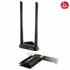 ASUS PCE-AXE59BT WIFI6E TRI-BAND KABLOSUZ PCIE ADAPTOR BLUETOOTH (ANTEN)