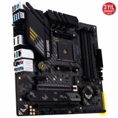 ASUS TUF GAMING B450M-PRO S AMD B450 AM4 DDR4 4400 HDMI DVI Çift M2 USB3.1 AURA RGB mATX