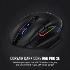 CORSAIR CH-9315511-EU DARK CORE RGB PRO SE KABLOSUZ SARJ 18.000 DPI KABLOSUZ OYUNCU MOUSE