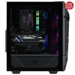 ASUS TUF GAMING GT301 ADRESLENEBİLİR RGB FANLI TEMPERLİ CAM VGA TUTUCULU USB 3.1 ATX OYUNCU KASASI