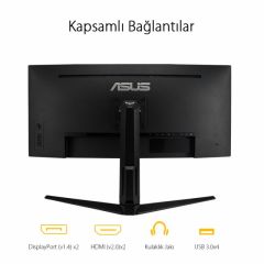  ASUS TUF GAMING VG34VQL1B 34 VA KAVISLI FREESYNC  3440x1440 1MS(MPRT) 165HZ DP HDMI USB MM VESA 3YIL EYECARE,ELMB,HDR400