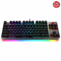 ASUS ROG STRIX SCOPE TKL KABLOLU MEKANİK RGB OYUNCU KLAVYESİ - NX MEKANİK, ALÜMİNYUM KASA, BİLEK DESTEĞİ, AURA SYNC