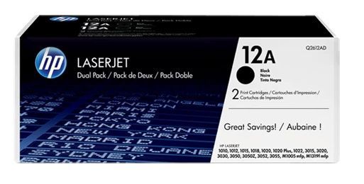 HP Q2612AF (12A) SIYAH 2 LI PAKET TONER 2.000 SAYFA