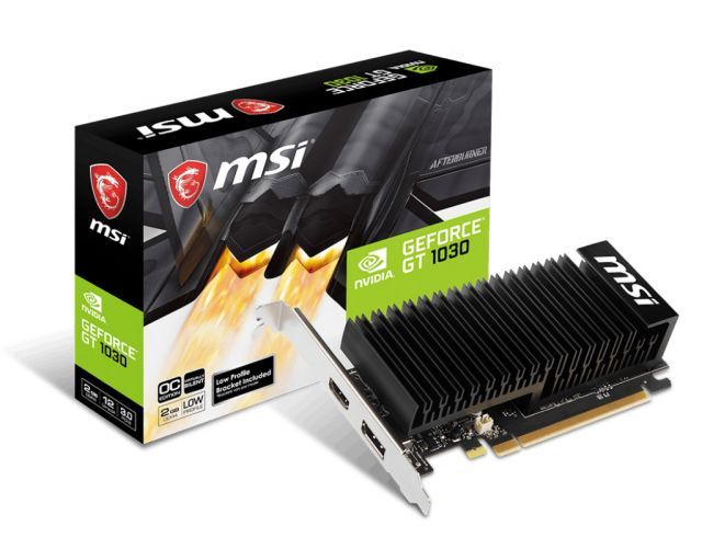 MSI VGA GEFORCE GT 1030 2GHD4 LP OC GT1030 2GB DDR4 64B DX12 PCIE 3.0 X16 (1XHDMI 1XDP)