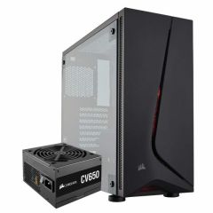 CORSAIR CC-9020130-EU SPEC-05 MID TOWER GAMING CASE + CV650 650 WATT 80 PLUS PSU