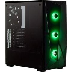 CORSAIR CC-9020132-EU SPEC-DELTA RGB TEMPERED GLASS MID-TOWER ATX GAMING CASE +CV650 POWER SUPPLY BLACK