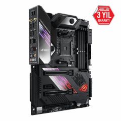 ASUS ROG CROSSHAIR VIII FORMULA AMD X570 AM4 DDR4 4800 Çift M2 USB 3.2 AX WiFi + BT AURA RGB 5G LAN ATX 128GB’a kadar ram desteği