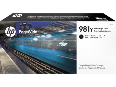 HP L0R16A (981Y) SIYAH EKSTRA YUKSEK KAPASITELI PAGEWIDE MUREKKEP KARTUSU 20.000 SAYFA