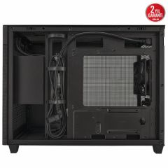 ASUS PRIME AP201 MICRO ATX ALET GEREKTİRMEYEN YAN PANELLER VE TOZ FİLTRELİ IZGARAYA SAHİP 360 MM SOĞUTUCU 338 MM UZUNLUĞA KADAR EKRAN KARTI VE STANDART ATX PSU DESTEKLİ 33 LİTRE HACİMLİ MICRO ATX KASA