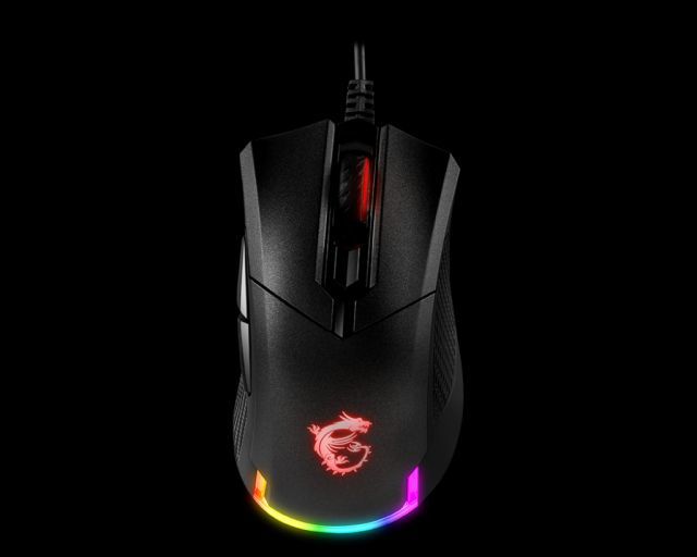 MSI GG CLUTCH GM50 GAMING MOUSE 7.200 DPI PIXART PMW-3330 OPTIK SENSOR OMRON SWITCH 3.000 HZ 16.8M RGB 6 TUS ALTIN KAPLAMA USB BAGLANTILI OYUNCU FARESI