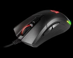 MSI GG CLUTCH GM50 GAMING MOUSE 7.200 DPI PIXART PMW-3330 OPTIK SENSOR OMRON SWITCH 3.000 HZ 16.8M RGB 6 TUS ALTIN KAPLAMA USB BAGLANTILI OYUNCU FARESI